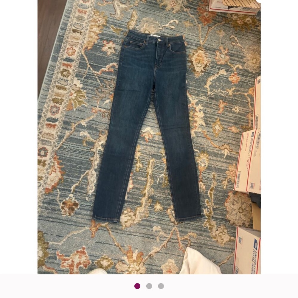 Reformation Dark Blue Skinny Jeans